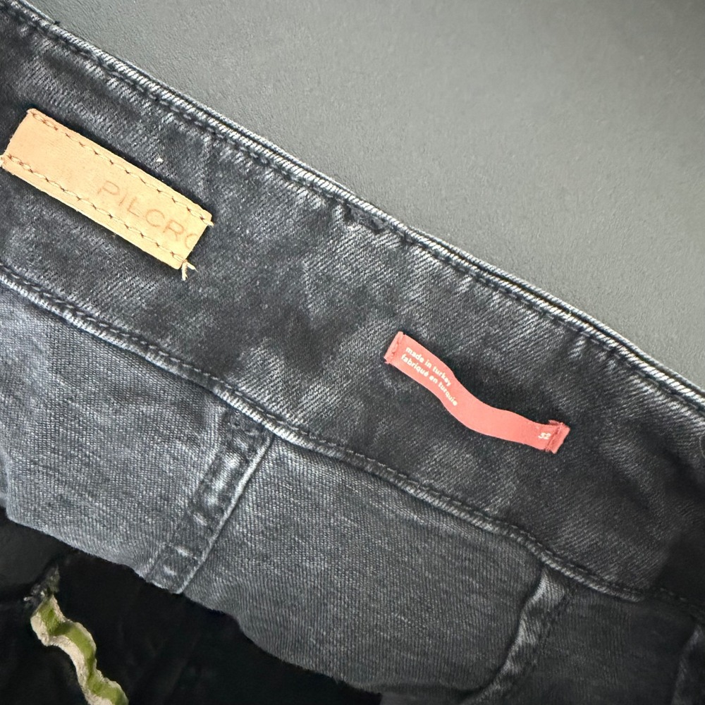 Anthropologie Pilcro Colette Croppd Denim Pants in Black Size 32 - Picture 3 of 8